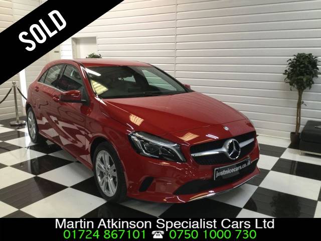 Mercedes-Benz A Class 1.5 A180d Sport Premium 5dr Automatic SAT NAV~HEATED SEATS~REAR CAMERA~ Hatchback Diesel Jupiter Red