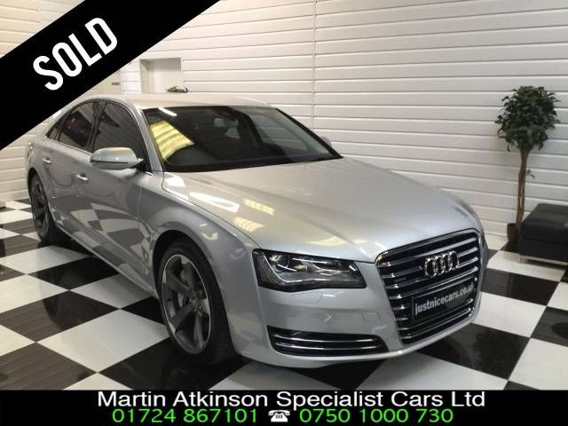 Audi A8 4.2 V8 TDi Quattro SE 4dr Tip Auto 350BHP Saloon Diesel Silver