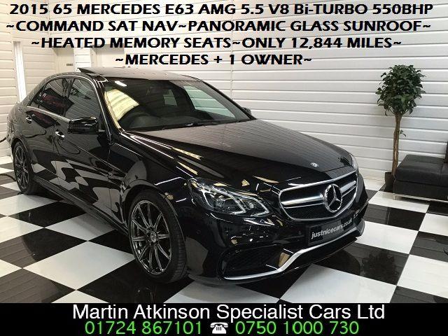 Mercedes-Benz E Class E63 5.5 V8 Bi-Turbo MCT Automatic 550BHP Saloon Petrol Obsidian Black Metallic