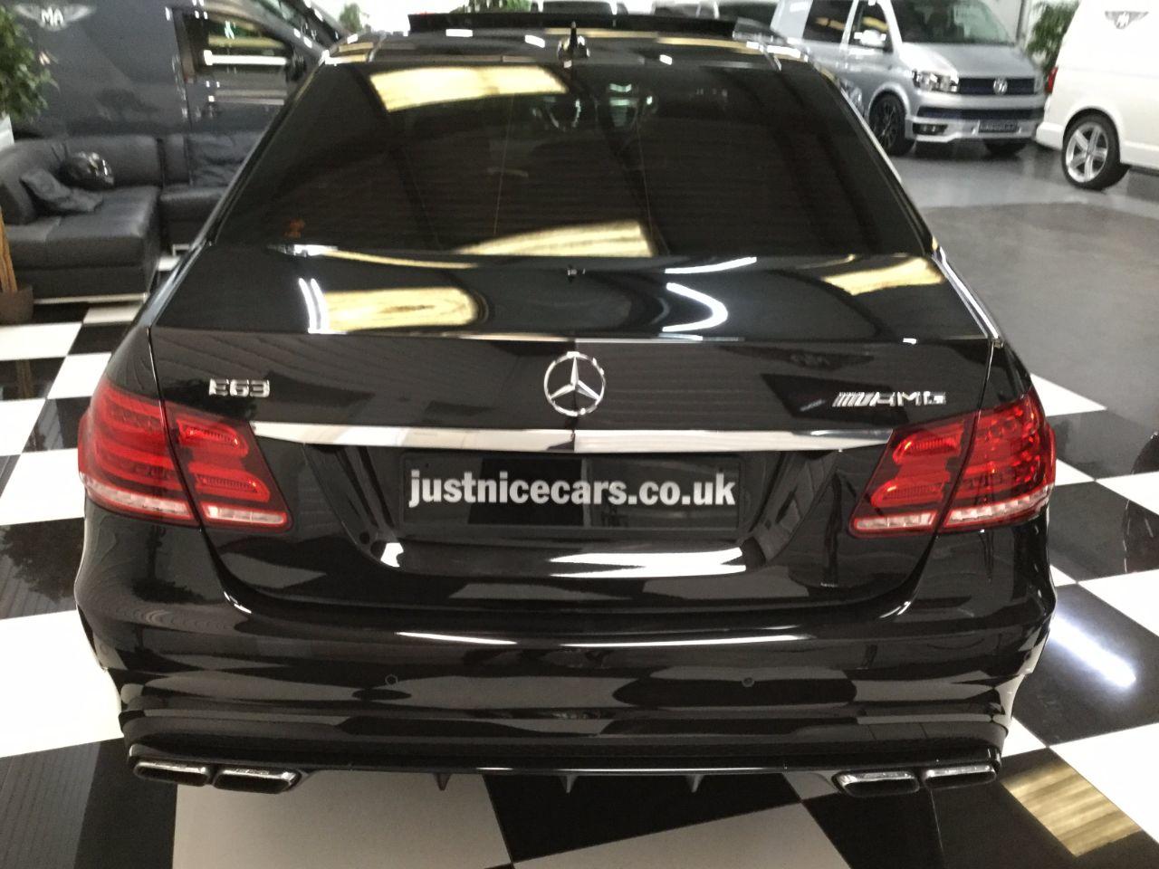 Mercedes-Benz E Class E63 5.5 V8 Bi-Turbo MCT Automatic 550BHP Saloon Petrol Obsidian Black Metallic
