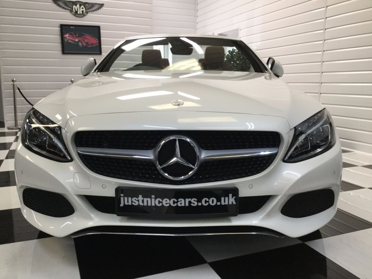 Mercedes-Benz C Class C200 Sport 2.0 9G-Tronic Automatic Convertible Petrol White