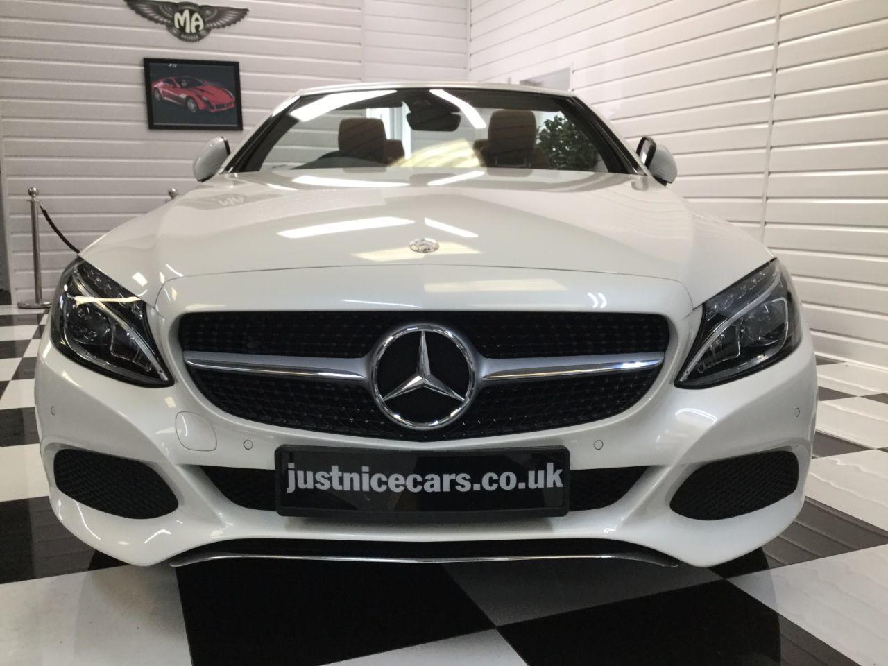 Mercedes-Benz C Class C200 Sport 2.0 9G-Tronic Automatic Convertible Petrol White