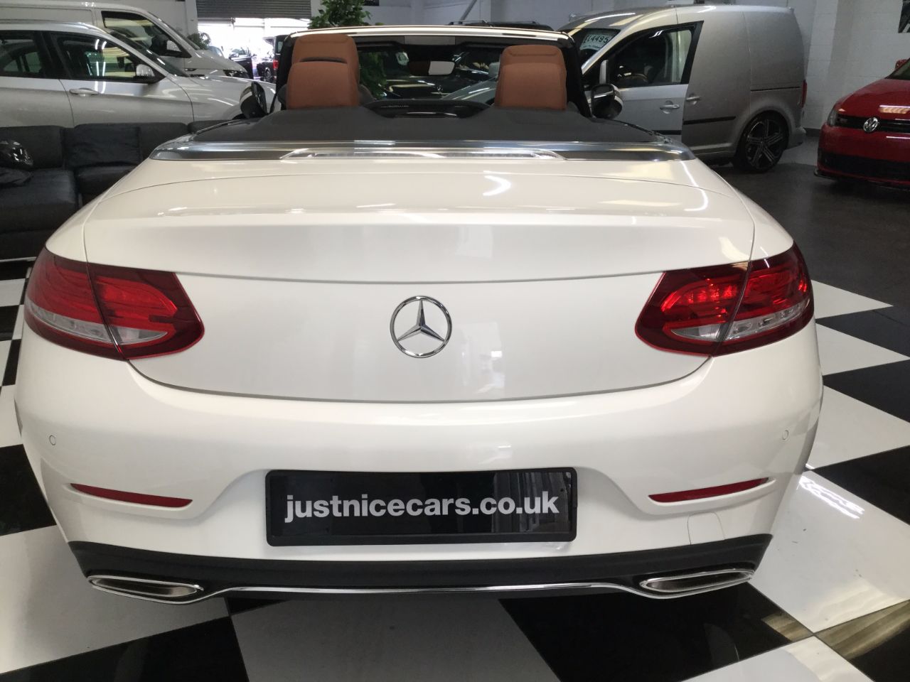 Mercedes-Benz C Class C200 Sport 2.0 9G-Tronic Automatic Convertible Petrol White