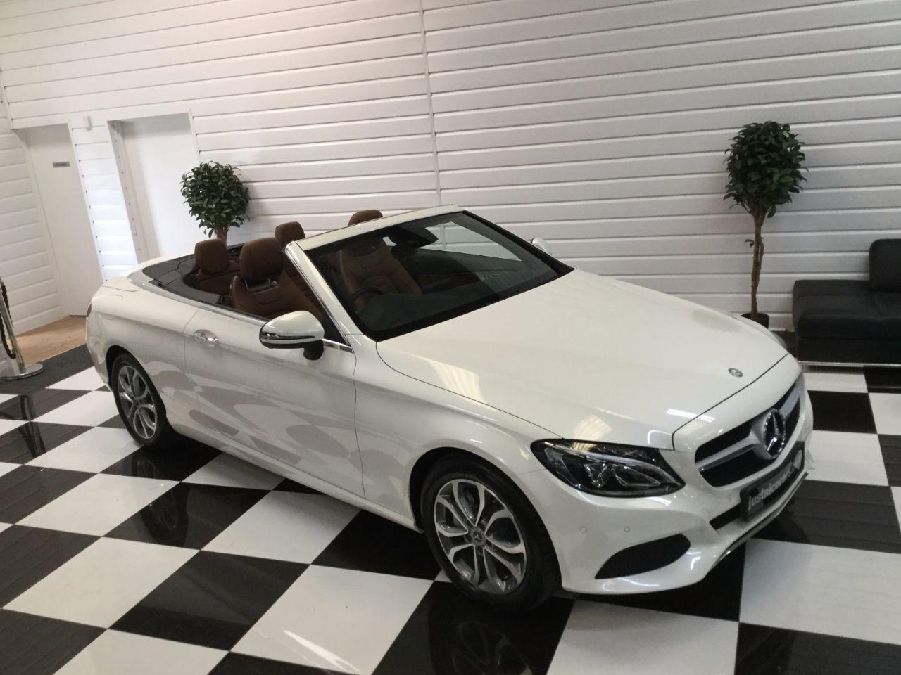 Mercedes-Benz C Class C200 Sport 2.0 9G-Tronic Automatic Convertible Petrol White