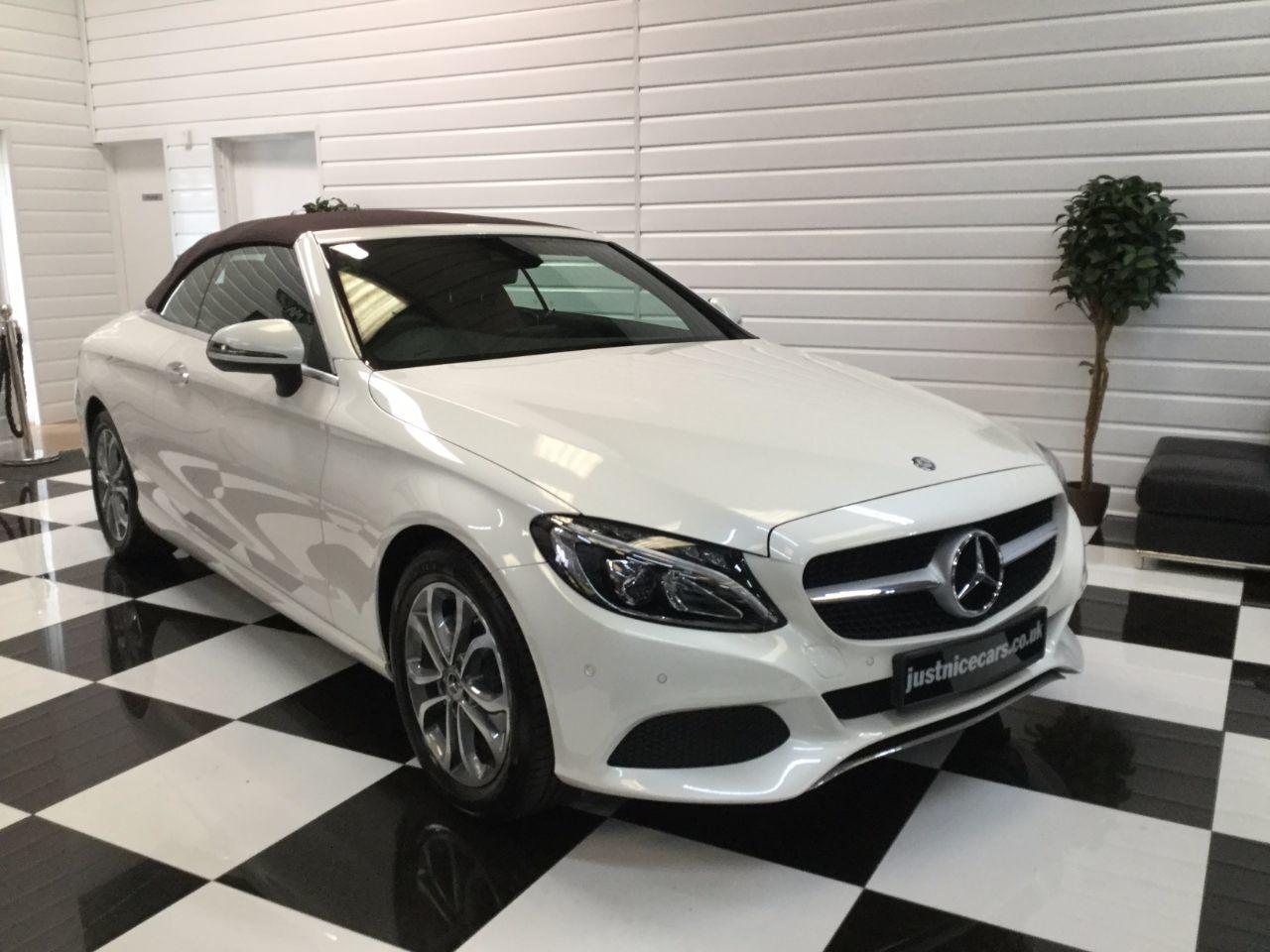 Mercedes-Benz C Class C200 Sport 2.0 9G-Tronic Automatic Convertible Petrol White