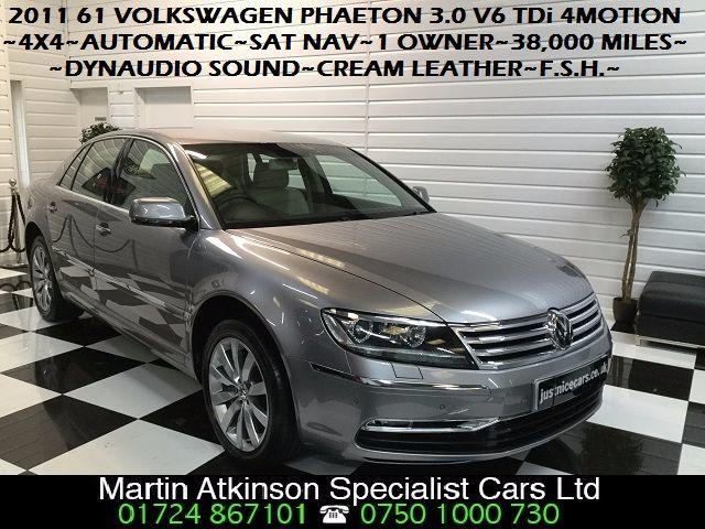 Volkswagen Phaeton 3.0 V6 TDI 4MOTION 4X4 4dr Auto Saloon Diesel Tempest Silver Grey