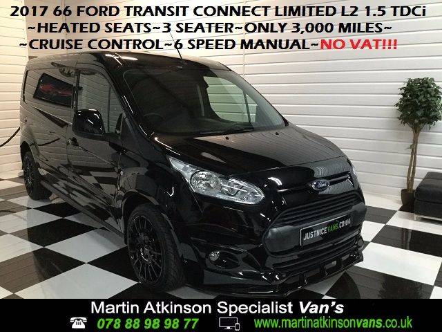 2017 Ford Transit Connect 2017/66 1.5 TDCi L2 120ps Limited Van