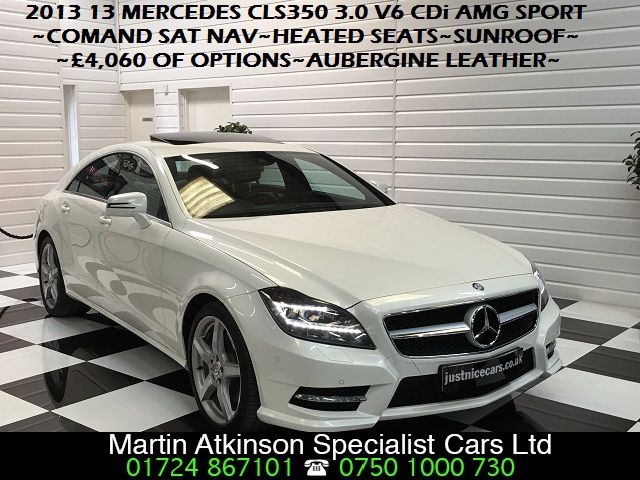 Mercedes-Benz CLS 3.0 CLS 350 CDI BlueEFFICIENCY AMG Sport 4dr Tip Auto Coupe Diesel Calcite White