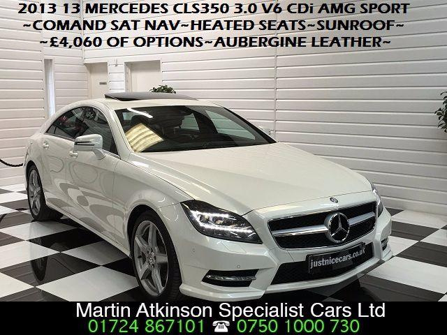 Mercedes-Benz CLS 3.0 CLS 350 CDI BlueEFFICIENCY AMG Sport 4dr Tip Auto Coupe Diesel Calcite White