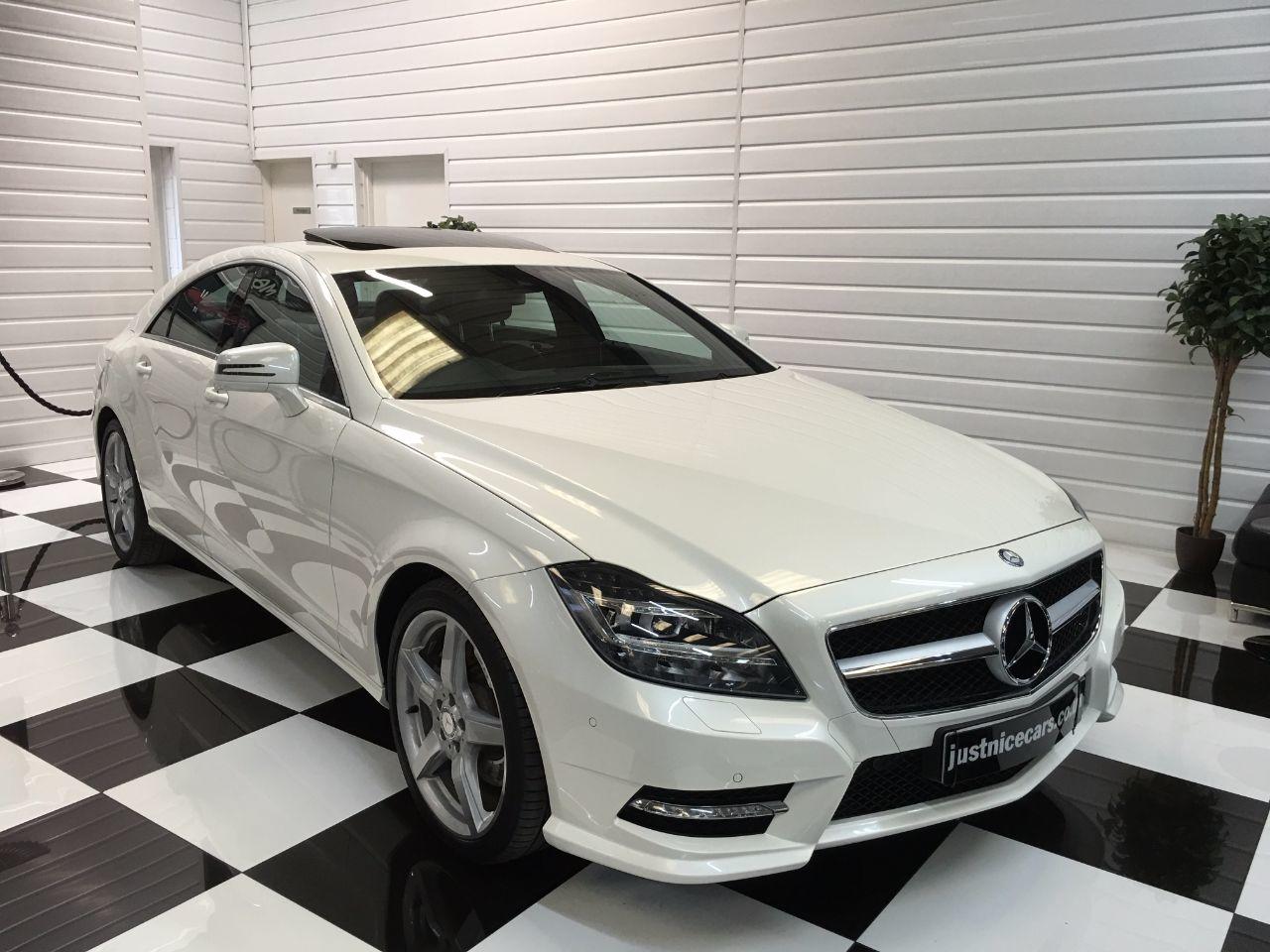 Mercedes-Benz CLS 3.0 CLS 350 CDI BlueEFFICIENCY AMG Sport 4dr Tip Auto Coupe Diesel Calcite White