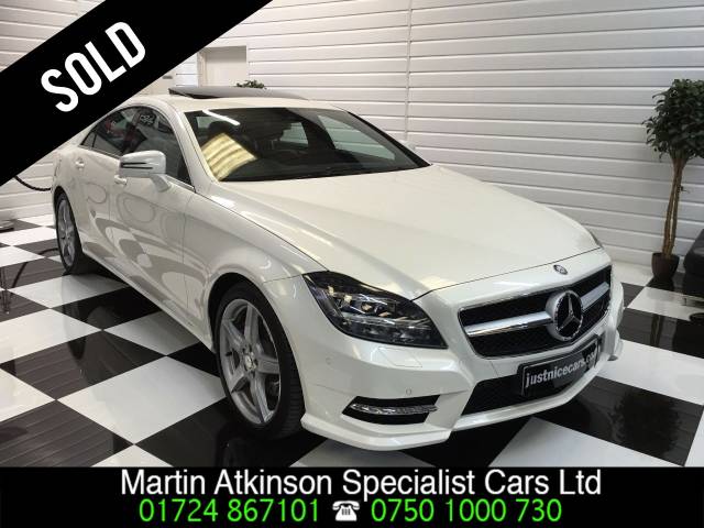 Mercedes-Benz CLS 3.0 CLS 350 CDI BlueEFFICIENCY AMG Sport 4dr Tip Auto Coupe Diesel Calcite White