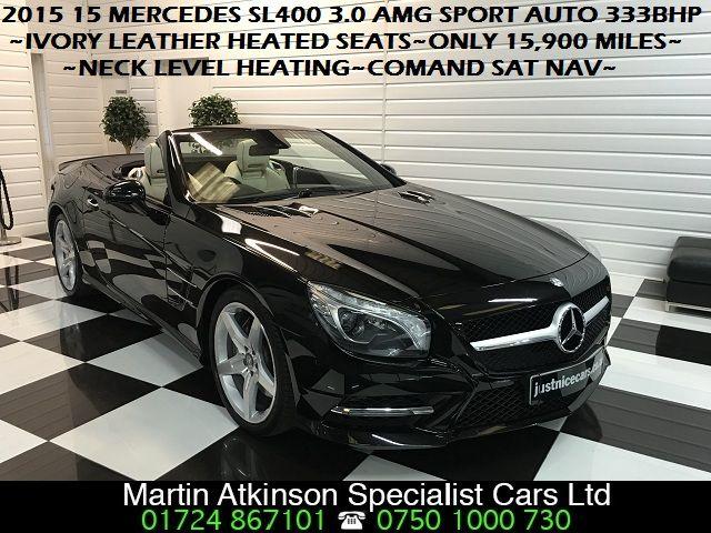 Mercedes-Benz SL Class 3.0 SL 400 AMG Sport 2dr Auto 333BHP Convertible Petrol Black