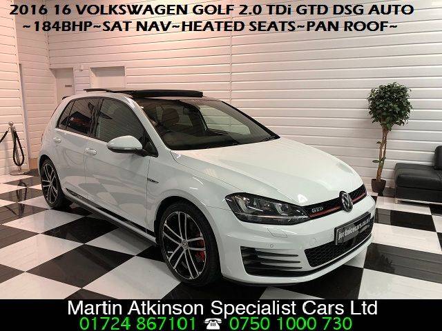 2016 Volkswagen Golf 2.0 TDI GTD 5dr DSG Auto PAN ROOF~HEATED SEATS~SAT NAV~