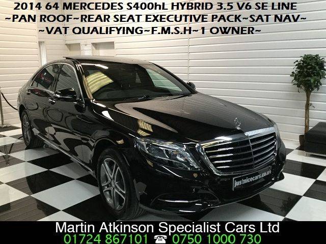 2014 Mercedes-Benz S Class 3.5 S400L Hybrid SE Line 4dr Auto (Executive Rear Seat Pack)