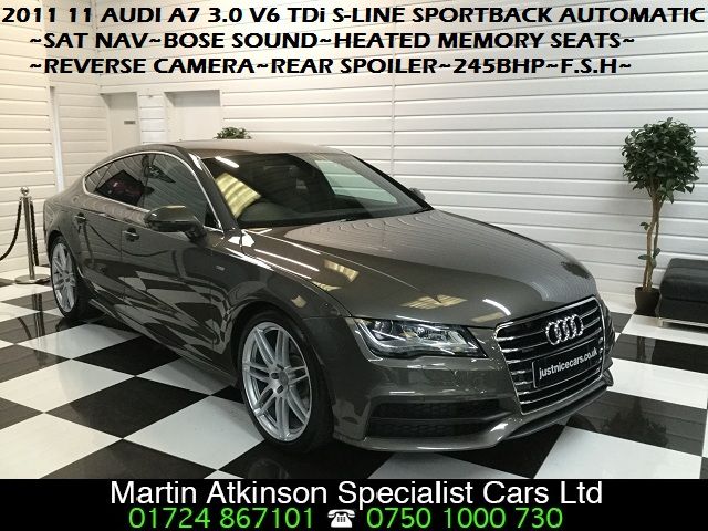 Audi A7 3.0 V6 TDi Quattro 4X4 S Line 5dr S Tronic Hatchback Diesel Brown Bronze