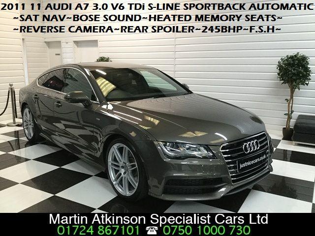 Audi A7 3.0 V6 TDi Quattro 4X4 S Line 5dr S Tronic Hatchback Diesel Brown Bronze
