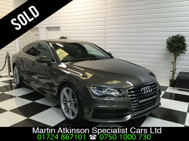 Audi A7 3.0 V6 TDi Quattro 4X4 S Line 5dr S Tronic Hatchback Diesel Brown Bronze