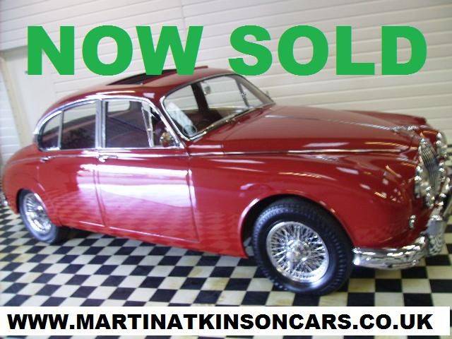 Jaguar Mark II 3.8 mod with Power Steering~Superb Car~ Saloon Petrol Tartan Red