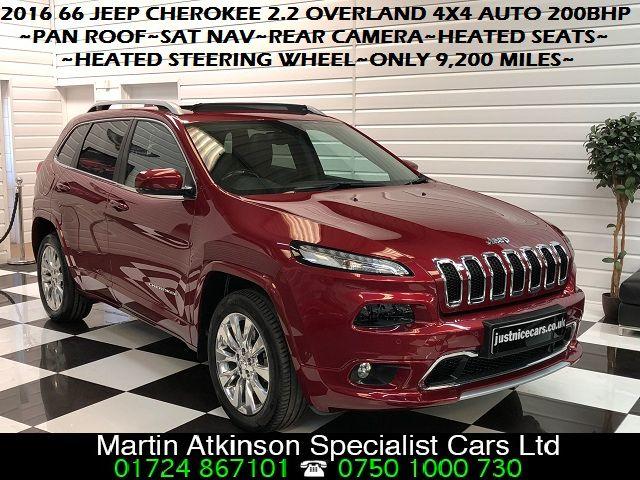 Jeep Cherokee 2.2 Multijet 200BHP Overland 5dr Auto Estate Diesel Deep Cherry Red Metallic