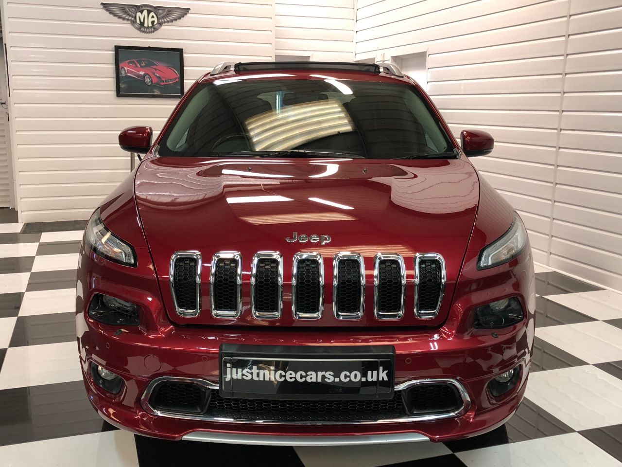 Jeep Cherokee 2.2 Multijet 200BHP Overland 5dr Auto Estate Diesel Deep Cherry Red Metallic