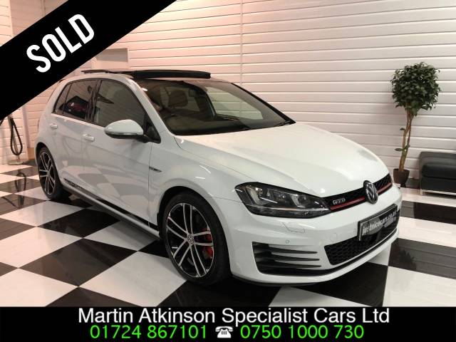 Volkswagen Golf 2.0 TDI GTD 5dr DSG Auto PAN ROOF~HEATED SEATS~SAT NAV~ Hatchback Diesel Candy White