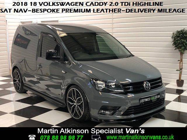 2018 Volkswagen Caddy 2.0 TDi Highline~DELIVERY MILEAGE~SAT NAV~BESPOKE PREMIUM LEATHER~