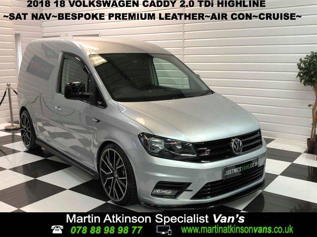 2018 Volkswagen Caddy 2.0 TDi Highline DELIVERY MILEAGE SAT NAV BESPOKE PREMIUM LEATHER