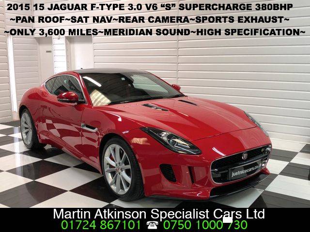 2015 Jaguar F-Type 3.0 F-TYPE S V6 AUTO