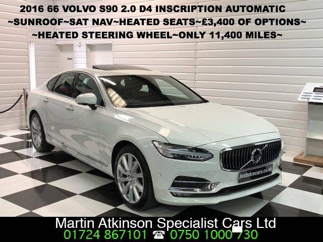 2016 Volvo S90 2.0 D4 Inscription 4dr Geartronic~£3,400 of Options~