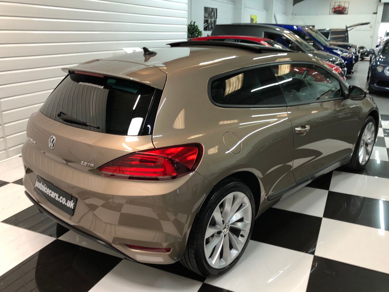 Volkswagen Scirocco 2.0 TDi BlueMotion Tech GT 150 3dr PAN ROOF~BIG SPEC~ Coupe Diesel Aztec Gold Metallic Special Order Colour