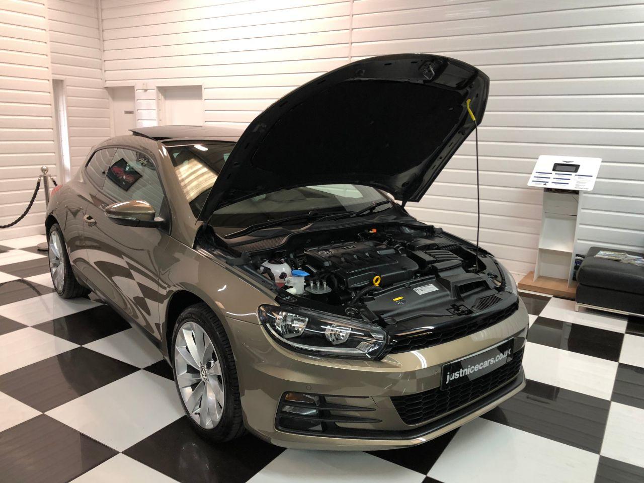 Volkswagen Scirocco 2.0 TDi BlueMotion Tech GT 150 3dr PAN ROOF~BIG SPEC~ Coupe Diesel Aztec Gold Metallic Special Order Colour
