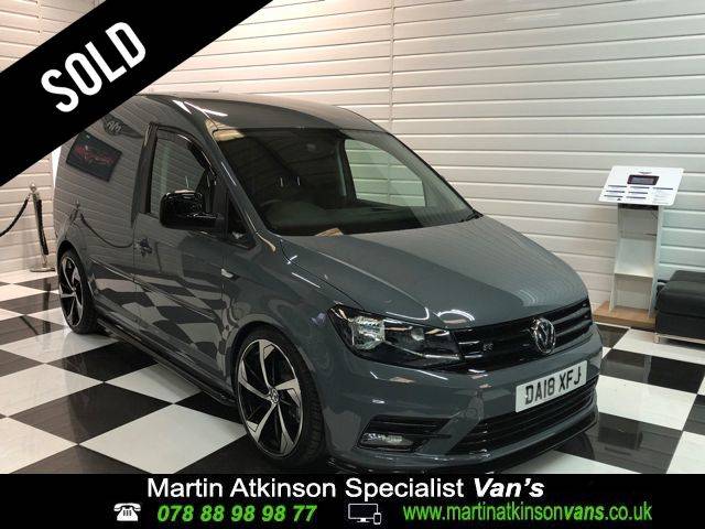 Volkswagen Caddy 2.0 TDi Highline Tailgate Model SAT NAV BESPOKE PREMIUM LEATHER Van Diesel Pure Grey