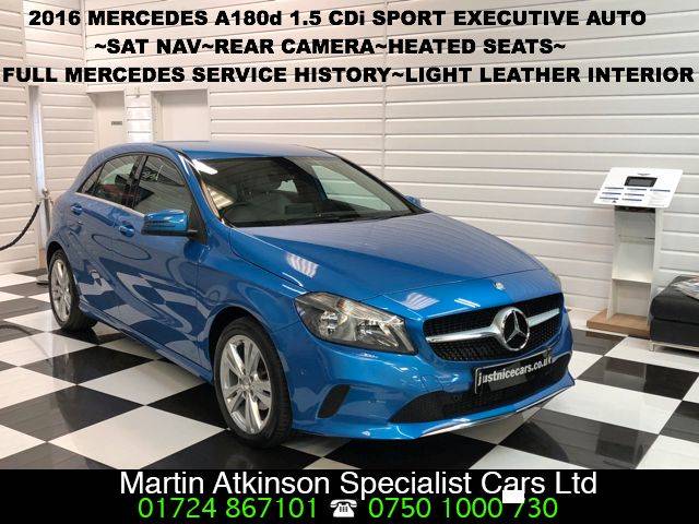 2016 Mercedes-Benz A Class 1.5 A180d Sport Executive 5dr Automatic