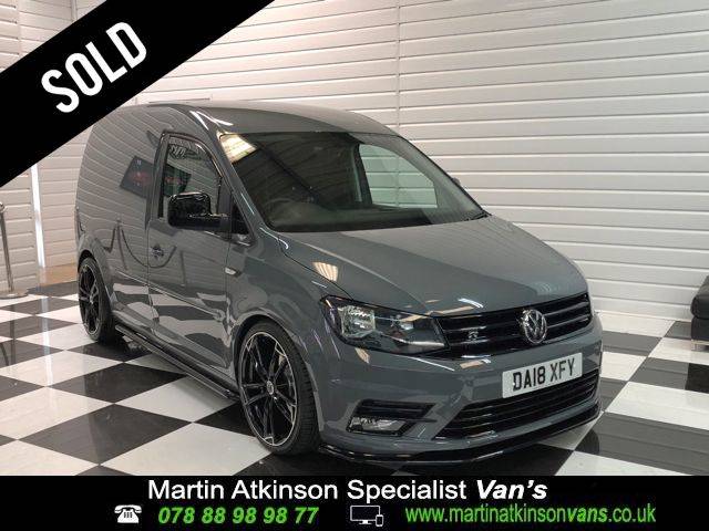 Volkswagen Caddy 2.0 150BHP DSG AUTO ~ PREMIUM LEATHER ~ R STYLING ~ SAT NAV ~ Van Diesel Pure Grey