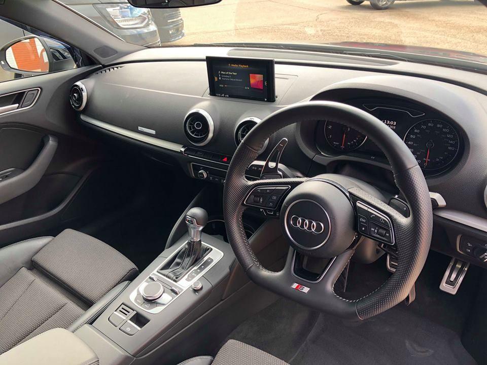 Audi A3 1.4 TFSI Black Edition 4dr S Tronic Saloon Petrol Daytona Grey