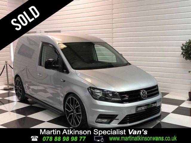 Volkswagen Caddy 2.0 TDi Highline DELIVERY MILEAGE SAT NAV BESPOKE PREMIUM LEATHER Panel Van Diesel Reflex Silver