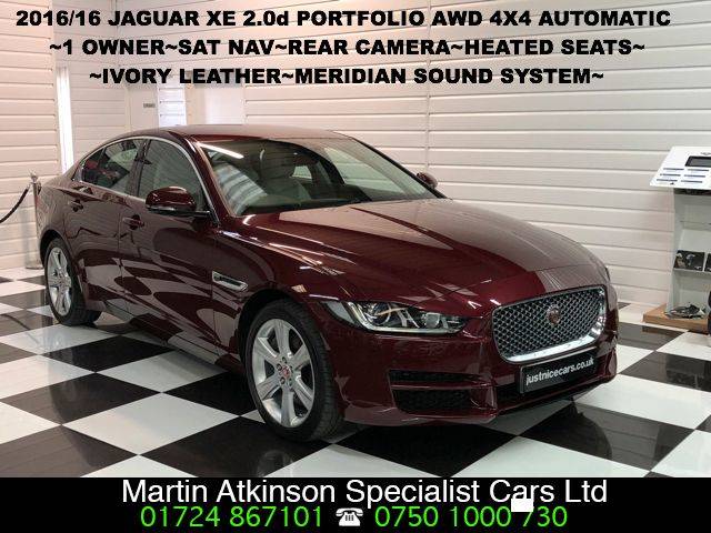 2016 Jaguar XE 2.0d [180] Portfolio 4dr Auto AWD 4X4