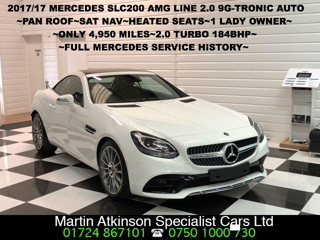 Mercedes-Benz SLC 2.0 SLC 200 AMG Line 2dr 9G-Tronic Convertible Petrol White