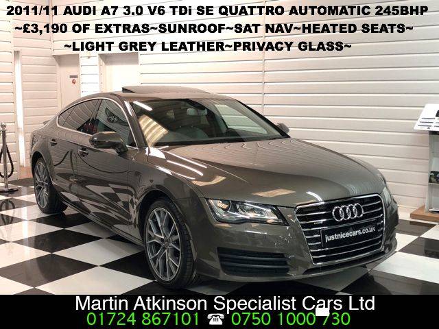 2011 Audi A7 3.0 V6 TDI Quattro SE 245BHP 5dr S Tronic~Sunroof~