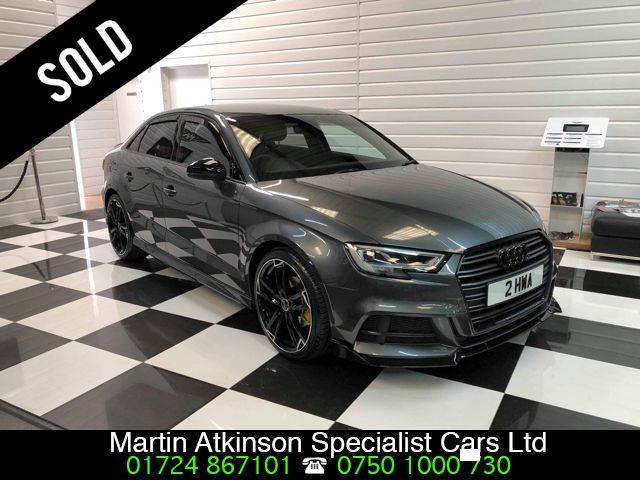 Audi A3 1.4 TFSI Black Edition 4dr S Tronic Saloon Petrol Daytona Grey