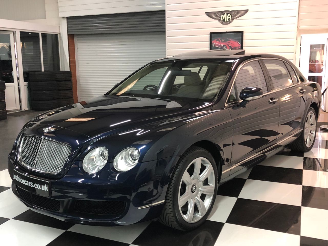 Bentley Continental Flying Spur 6.0 W12 4dr Auto~Sunroof~ Saloon Petrol Dark Sapphire Blue Metallic