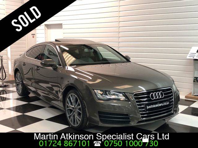 Audi A7 3.0 V6 TDI Quattro SE 245BHP 5dr S Tronic~Sunroof~ Hatchback Diesel Dakota Grey Brown