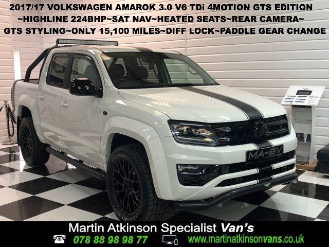 2017 Volkswagen Amarok 'GTS PACK' D/Cab Pick Up Highline 3.0 V6 TDI 224 BMT 4M Auto