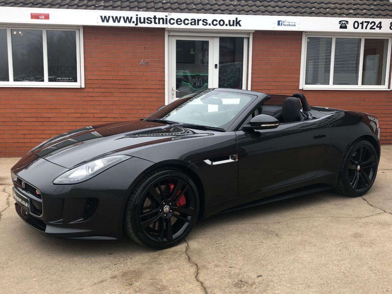 Jaguar F-type 5.0 V8 S Supercharged 2dr Auto 495BHP Convertible Petrol Stratus Grey