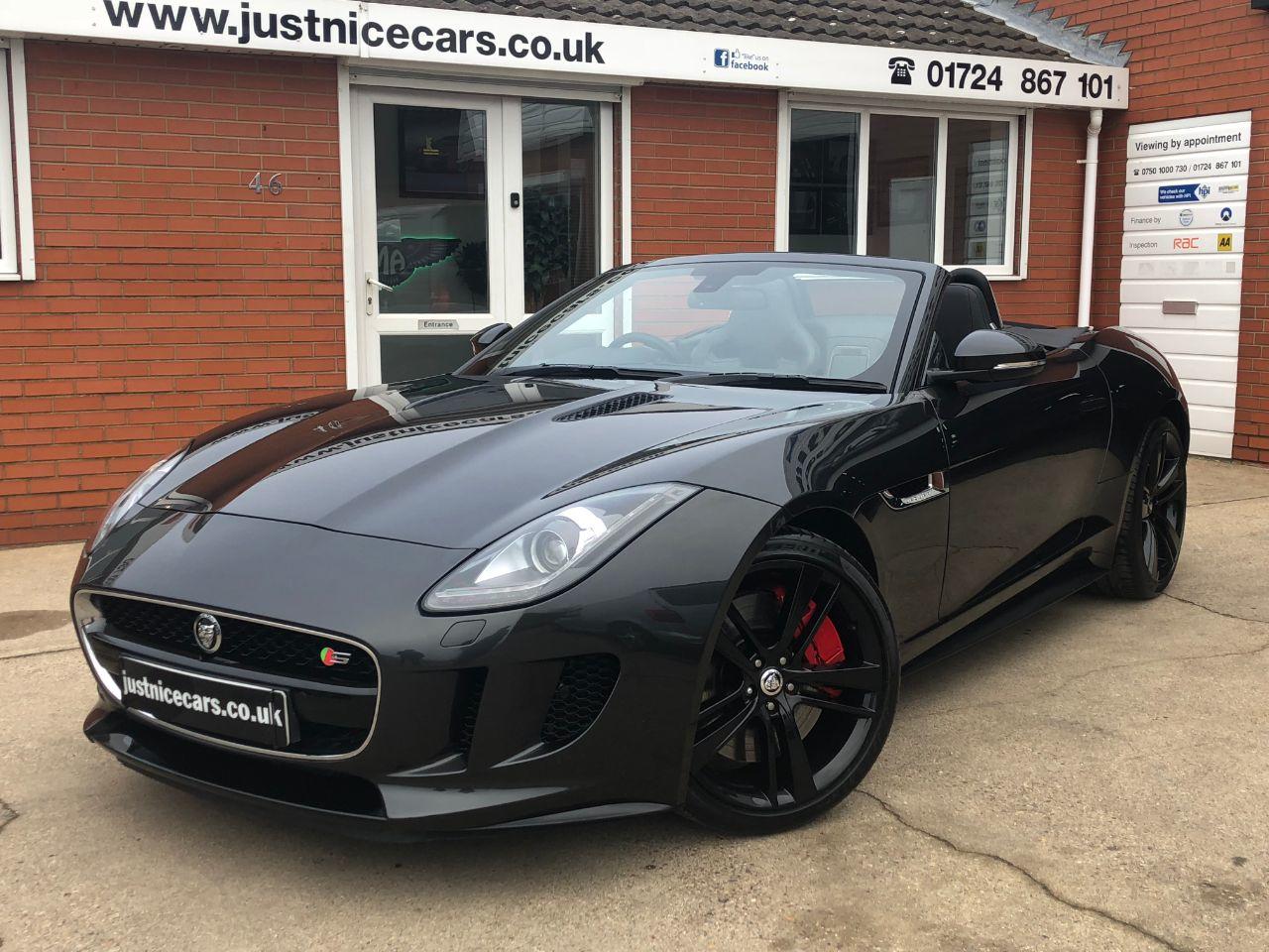Jaguar F-type 5.0 V8 S Supercharged 2dr Auto 495BHP Convertible Petrol Stratus Grey