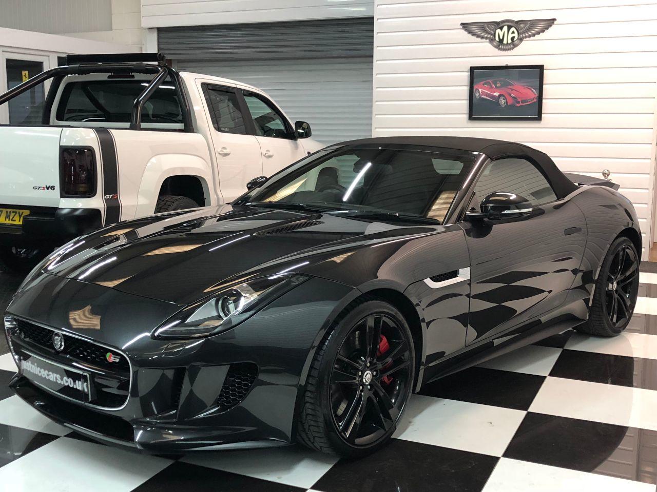 Jaguar F-type 5.0 V8 S Supercharged 2dr Auto 495BHP Convertible Petrol Stratus Grey