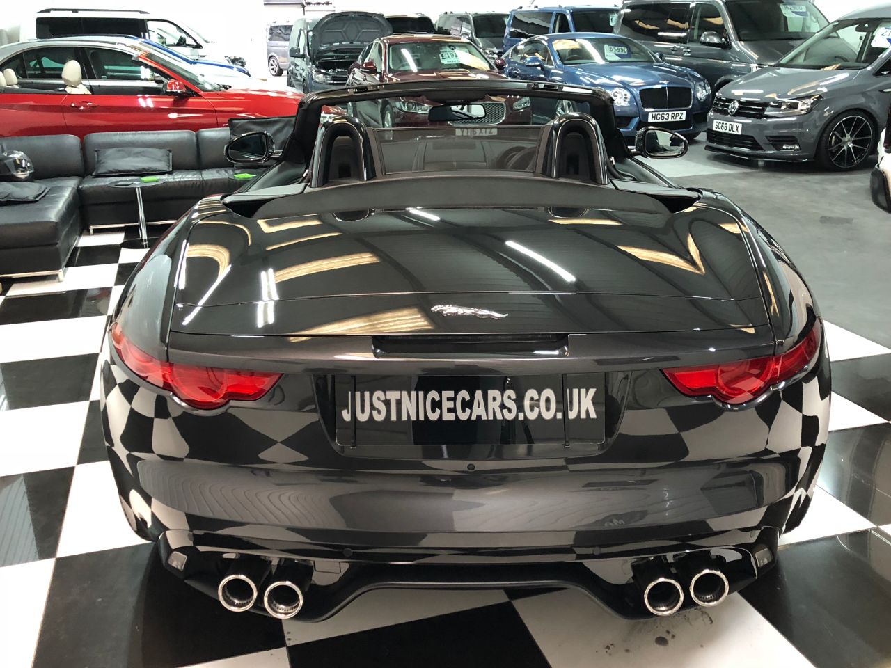 Jaguar F-type 5.0 V8 S Supercharged 2dr Auto 495BHP Convertible Petrol Stratus Grey
