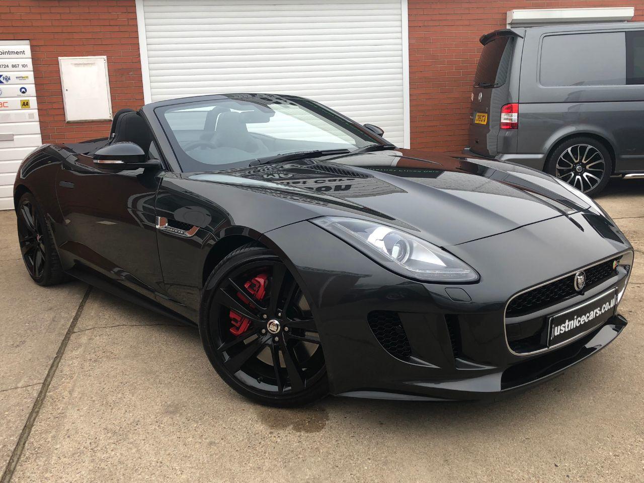 Jaguar F-type 5.0 V8 S Supercharged 2dr Auto 495BHP Convertible Petrol Stratus Grey