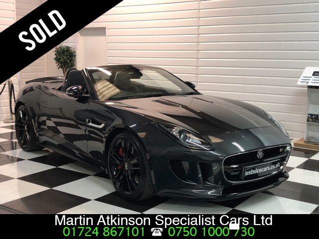 Jaguar F-type 5.0 V8 S Supercharged 2dr Auto 495BHP Convertible Petrol Stratus Grey