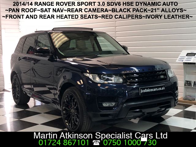 Land Rover Range Rover Sport 3.0 SDV6 HSE Dynamic 5dr Auto Estate Diesel Loire Blue